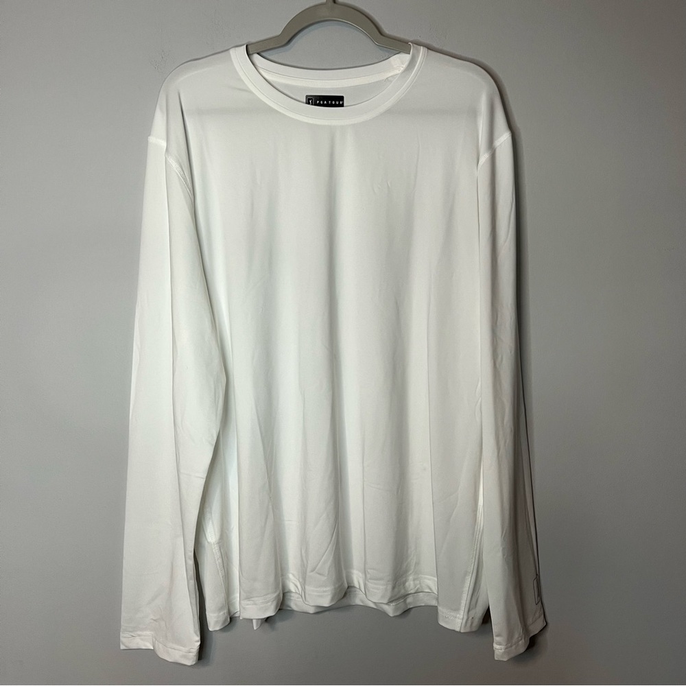 Men’s PGA tour white long sleeve athletic shirt size XXL
